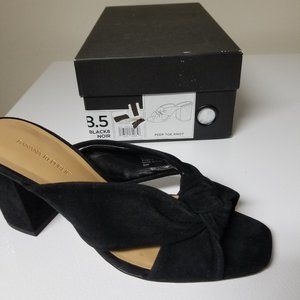 Banana Republic Peep Toe Knot  Black